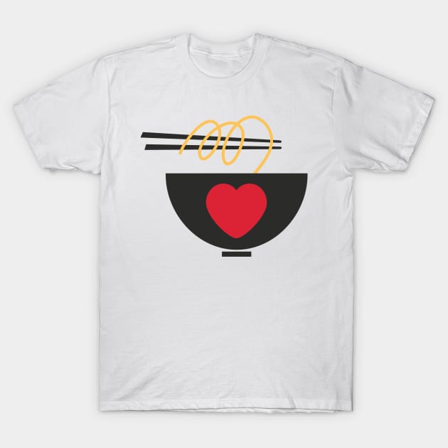 I Love Ramen T-Shirt by SWON Design